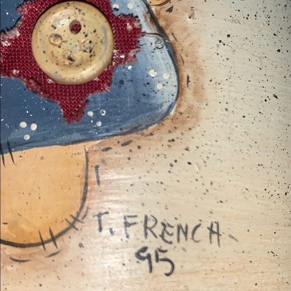 ❤️Hand Painted MASON JAR💙with Cute Teddy Bear🧸 - Picture 2 of 3